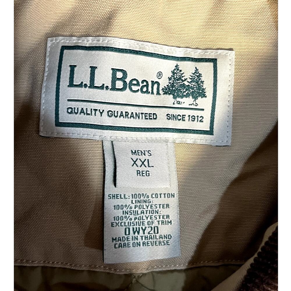 LL Bean Barn Chore Jacket 0WY20 Field Coat Thinsulate Quilted Lining Mens XXL - Picture 6 of 12